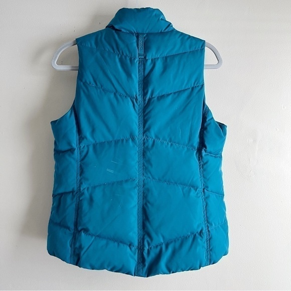 Land’s End Down Puffer Vest in Teal blue/green, Zipper Front, Size XS - Picture 9 of 12
